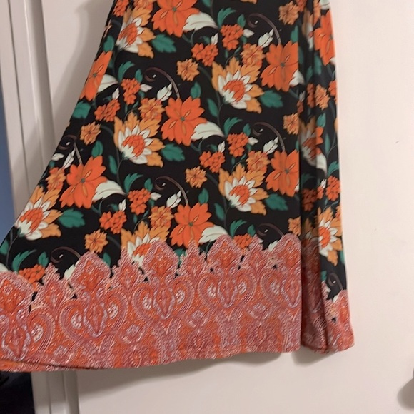 ANGIE Vintage Floral Sleeveless Short Dress / 100% Rayon / Large - Picture 4 of 5